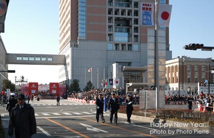 群馬県庁前ゴール付近