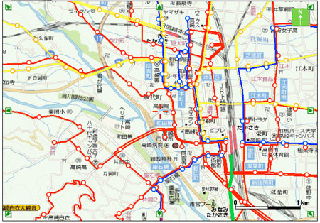群馬県バス路線図