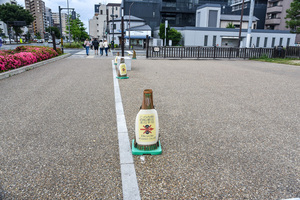 この内側は自転車走行不可