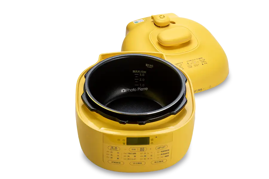 毎日カレーが食べたくなる電気圧力鍋 GPCB-M220 フタ取った