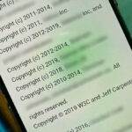 過剰と思われる著作権表示例