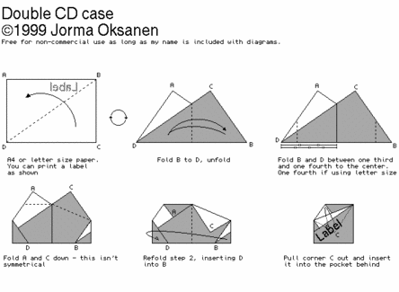 2枚CDケースの折り方